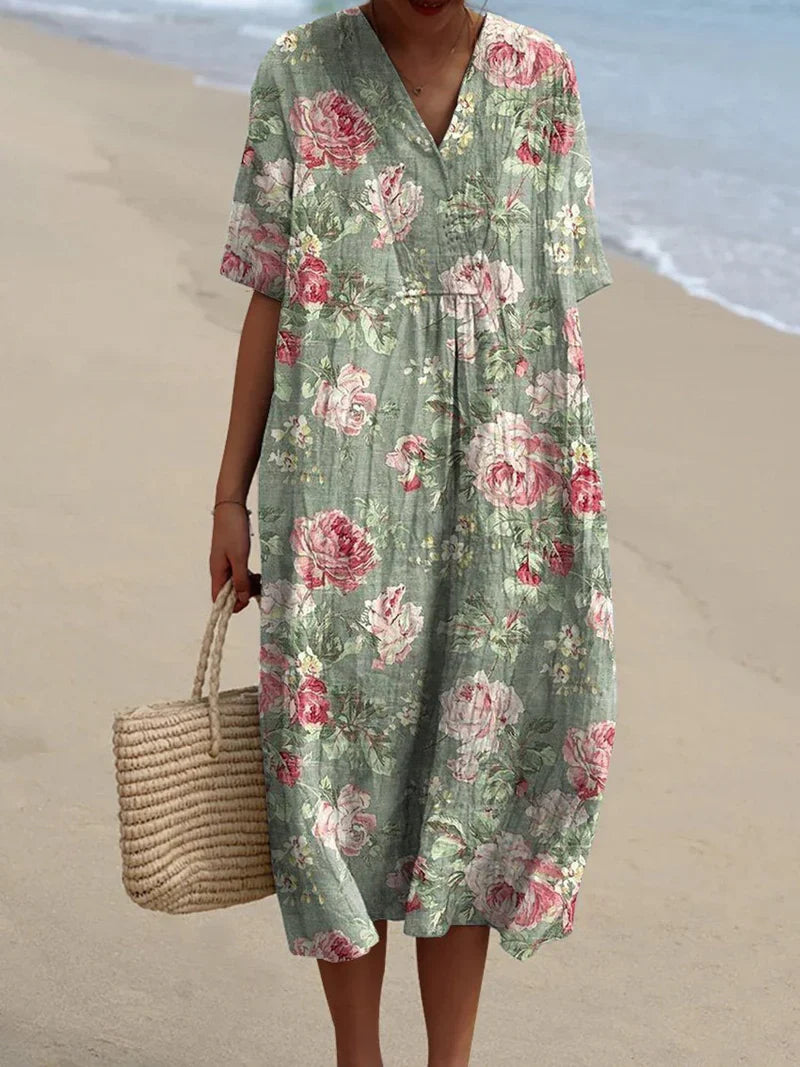 Loes™ | Vintage bloemenjurk
